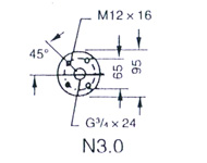 2BV型水環(huán)式真空泵的安裝尺寸